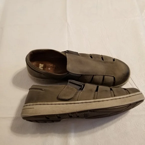 Y2K Dansko Men’s Fisherman Sandals Size 8.5 / 9 EU 42 Black Leather Rare! Gorgeous DANSKO Brown LEATHER Logo Men Size 44 Fisherman  main image 3